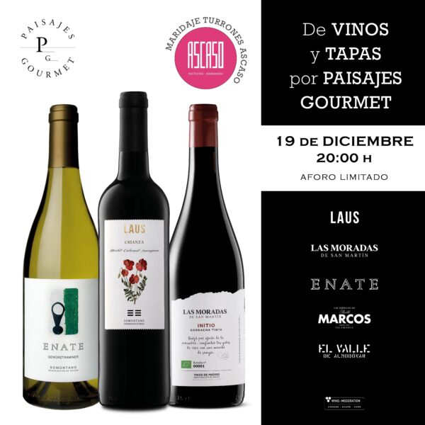 cata de vinos y turron