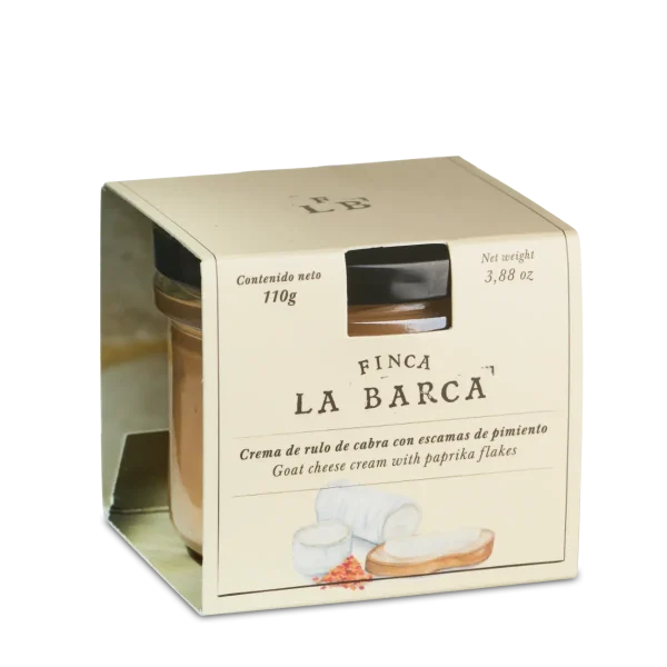 Crema de Queso Rulo de Cabra con Escamas de Pimiento Ahumado 110g